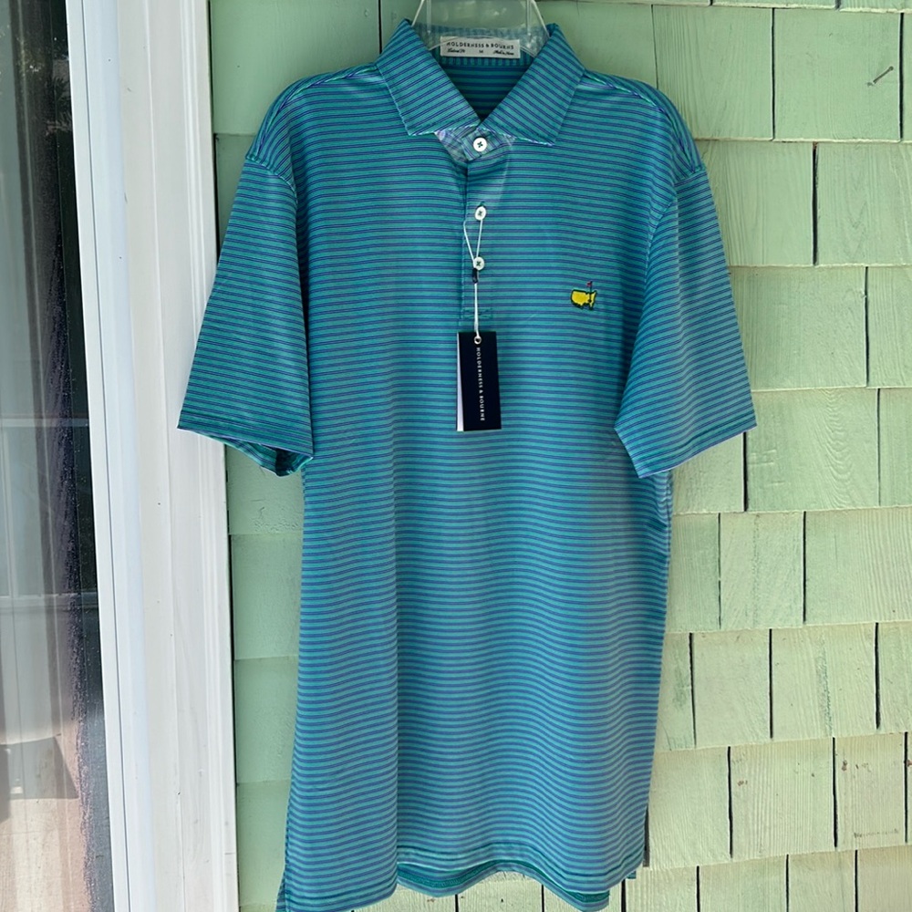 Holderness & Bourne Masters Logo Striped shirt tailored fit M multicolor